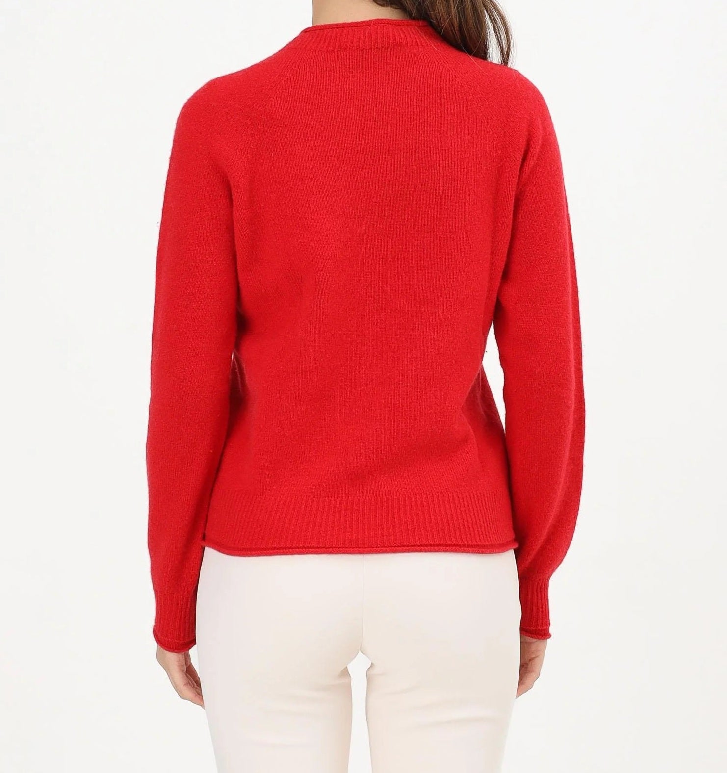 Seamless Red Knit Sweater
