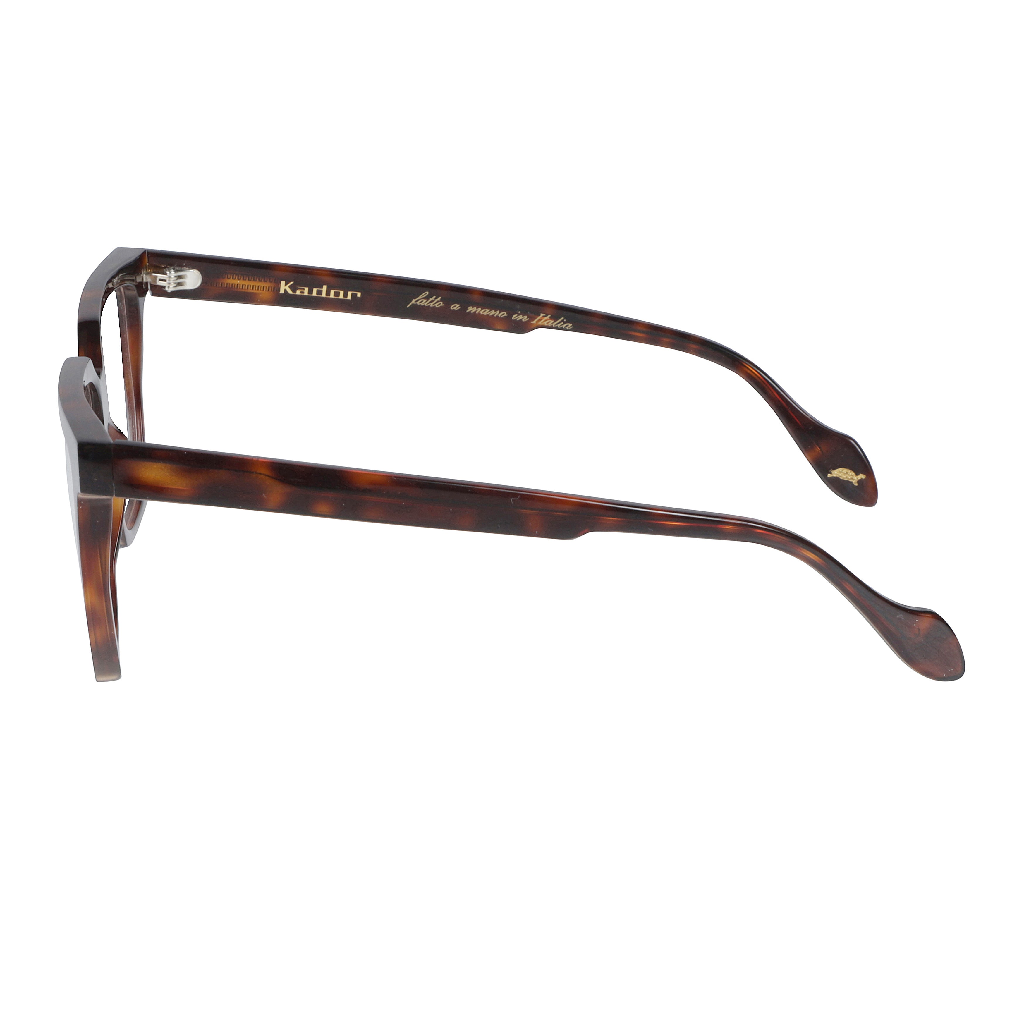 Charlize Light Geometric Tortoiseshell Frame Eyeglasses with Keyhole Bridge