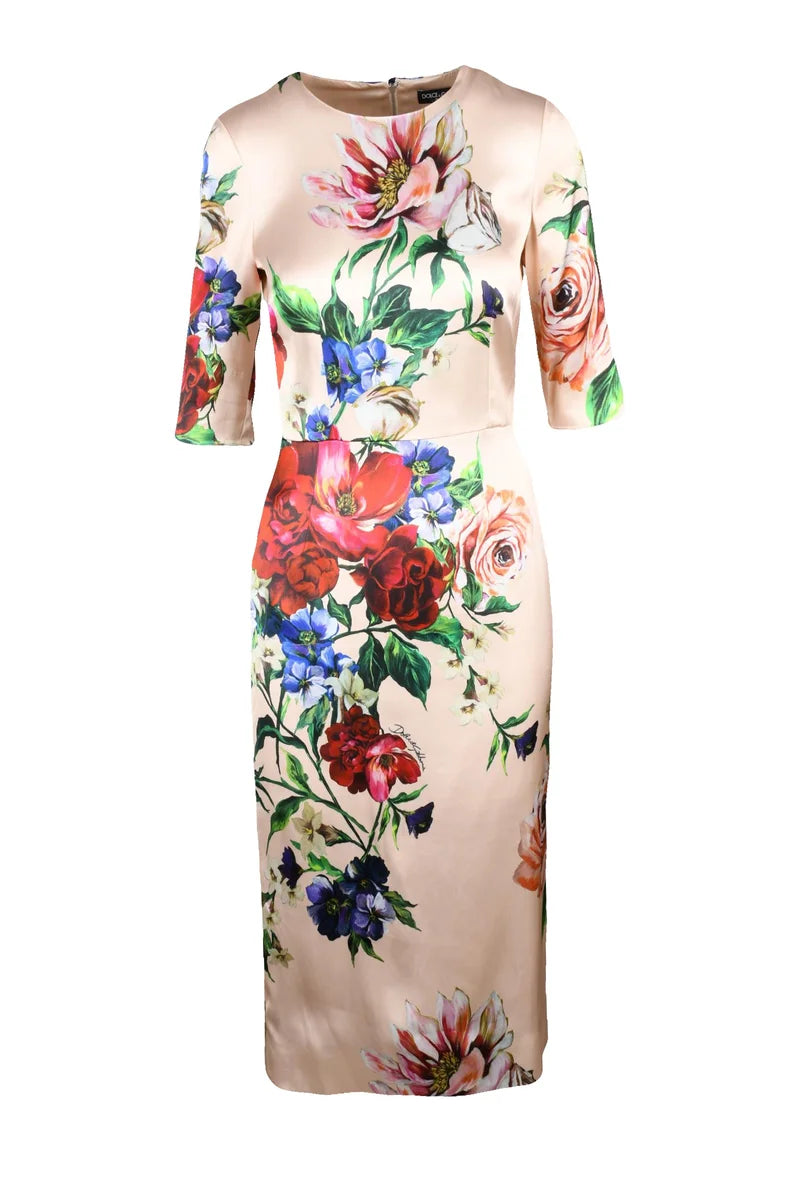 Long Sheath Dress - Multicolor