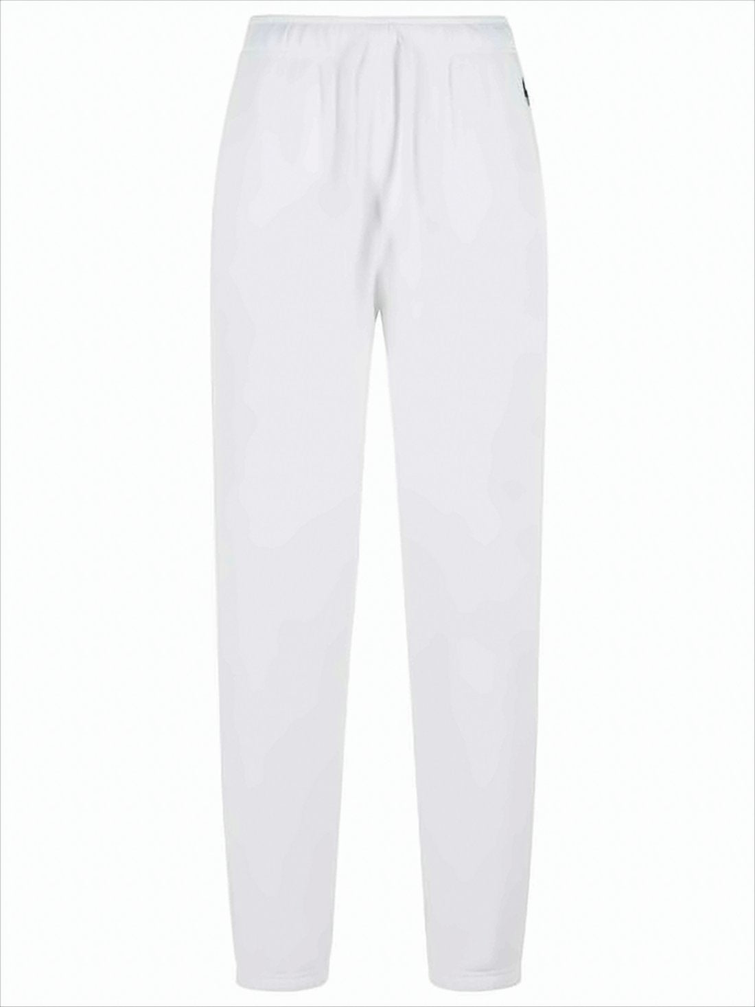 Relaxed White Jogger Pants with Elastic Waistband