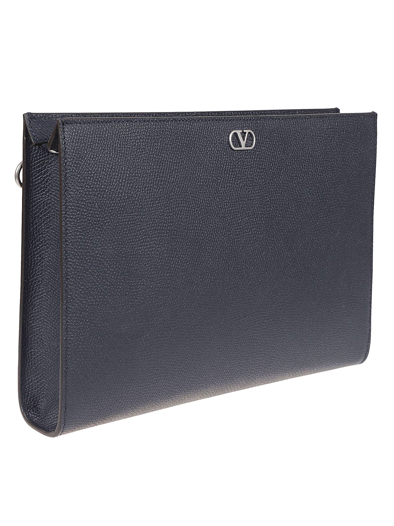Textured Calf Leather Pouch
