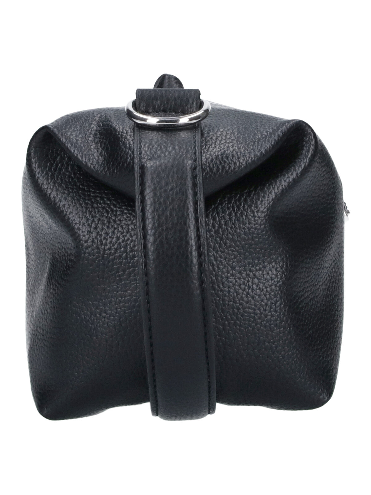 Black Wash Bag Textured PU Pouch