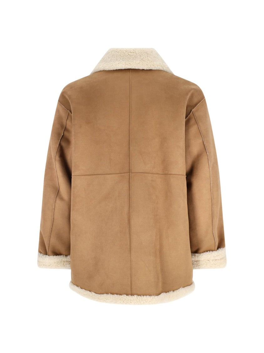 Structured Casual Jacket In Rich Brown Tone