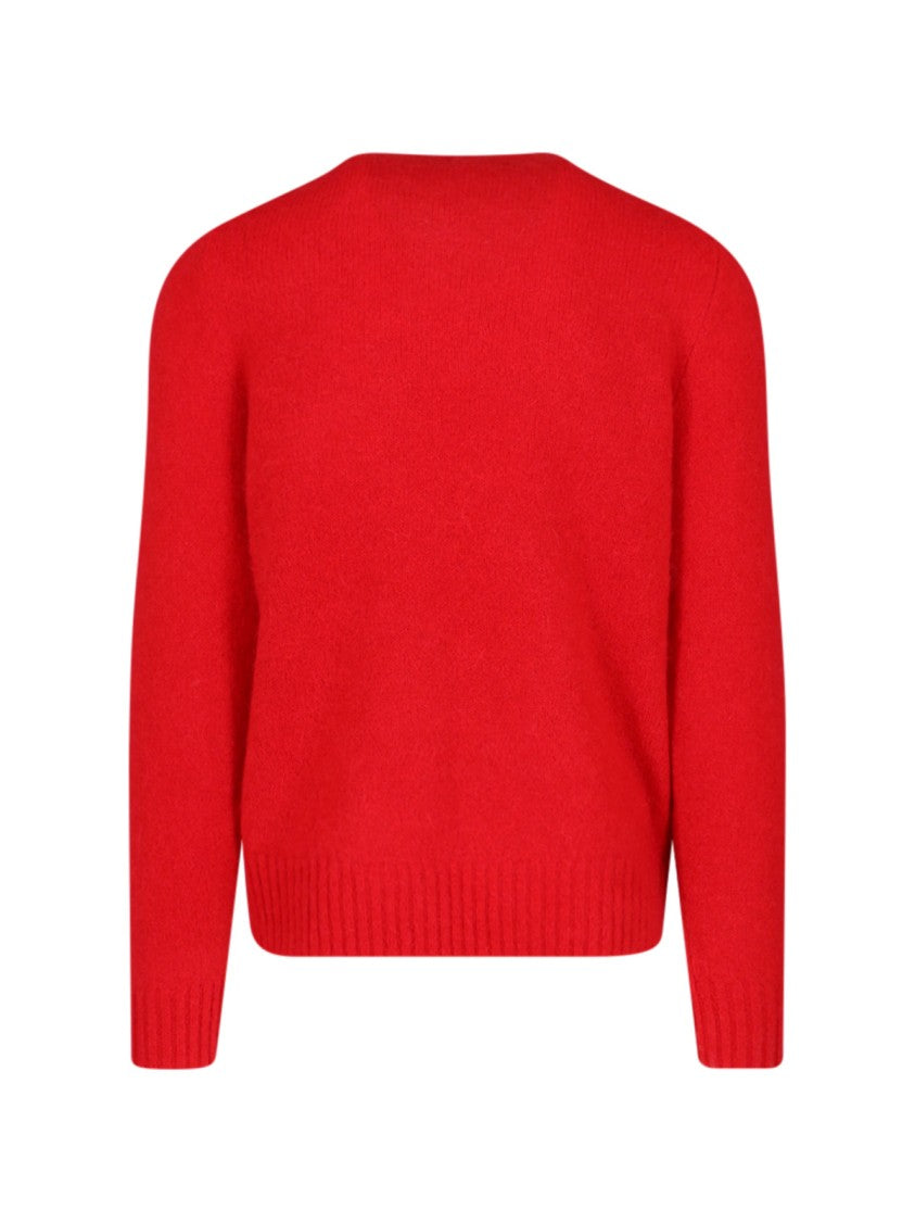 Logo Crewneck Sweater – Red