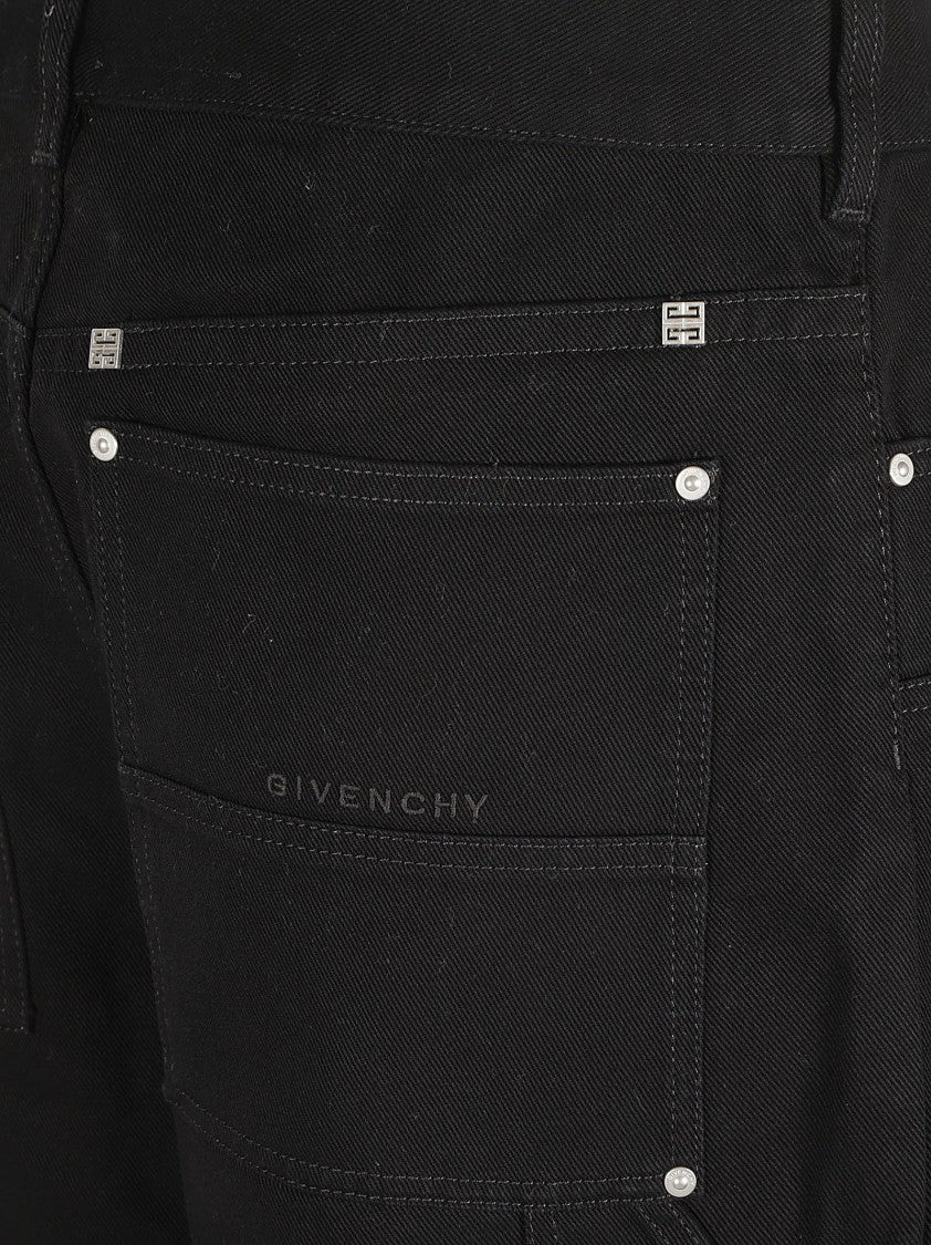 Relaxed Fit Black Denim Jeans