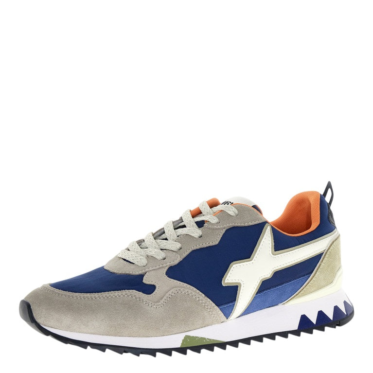 Two-Tone Jet Sneakers with Suede