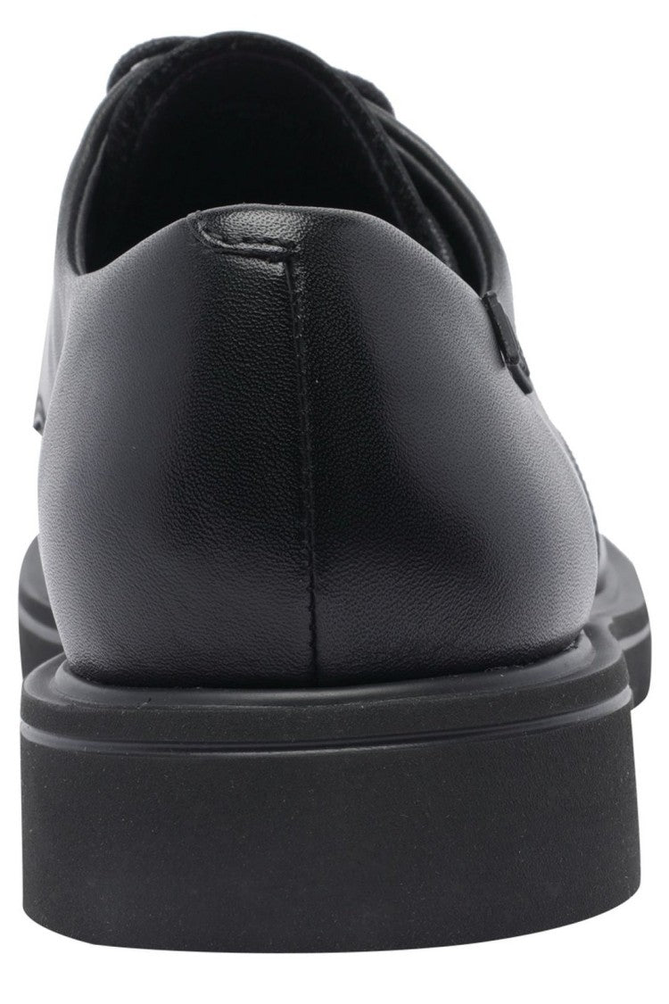 Refined Black Leather Loafers with Elevated EVA Sole