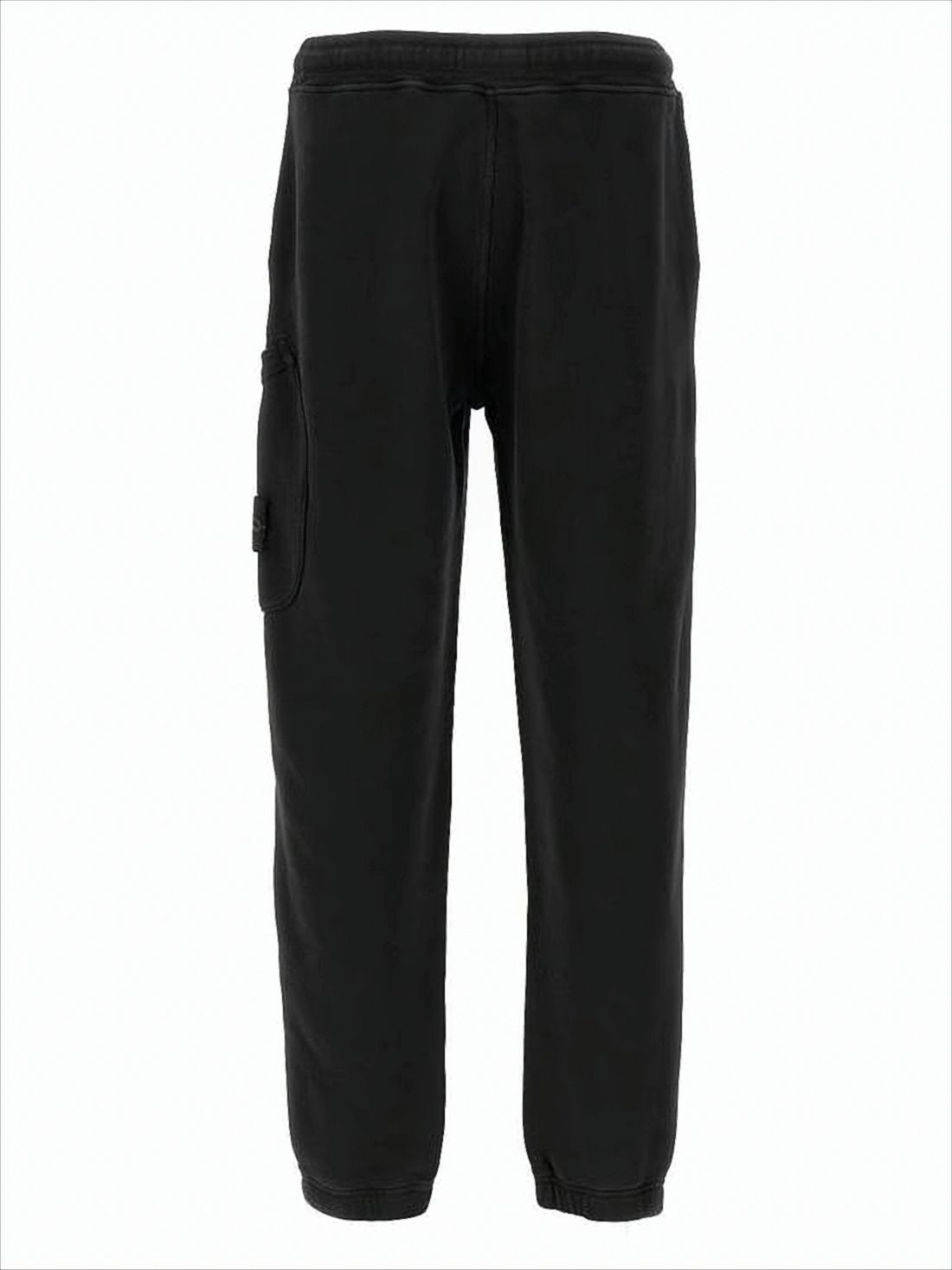 Relaxed Fit Black Cargo Pants
