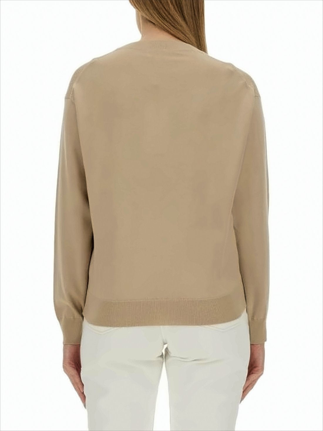 Relaxed-Fit Wool Sweater With Subtle Logo