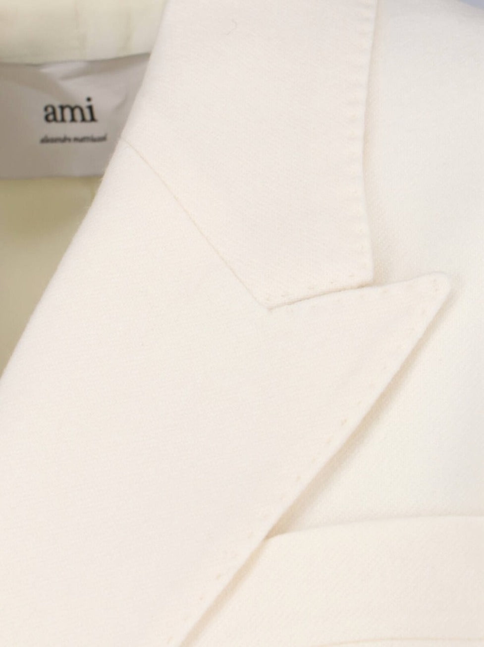Double-Breasted Blazer – White