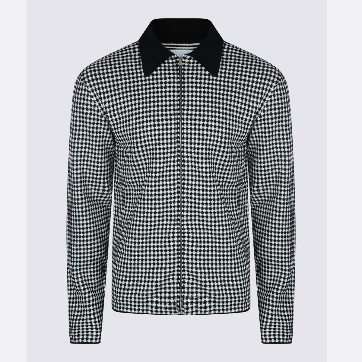 White And Black Cotton Shirt