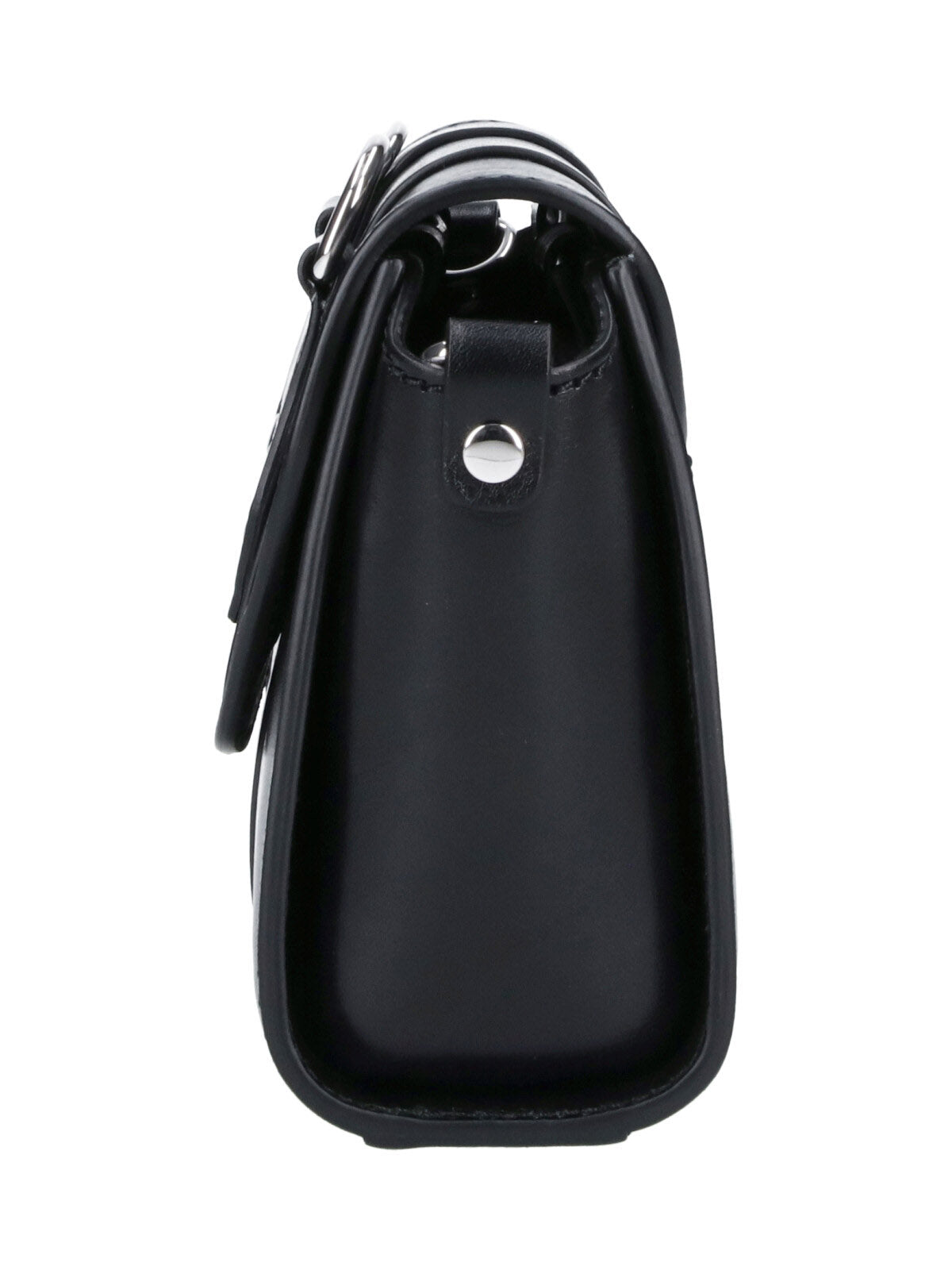 Black Kimmy Calf Leather Shoulder Bag