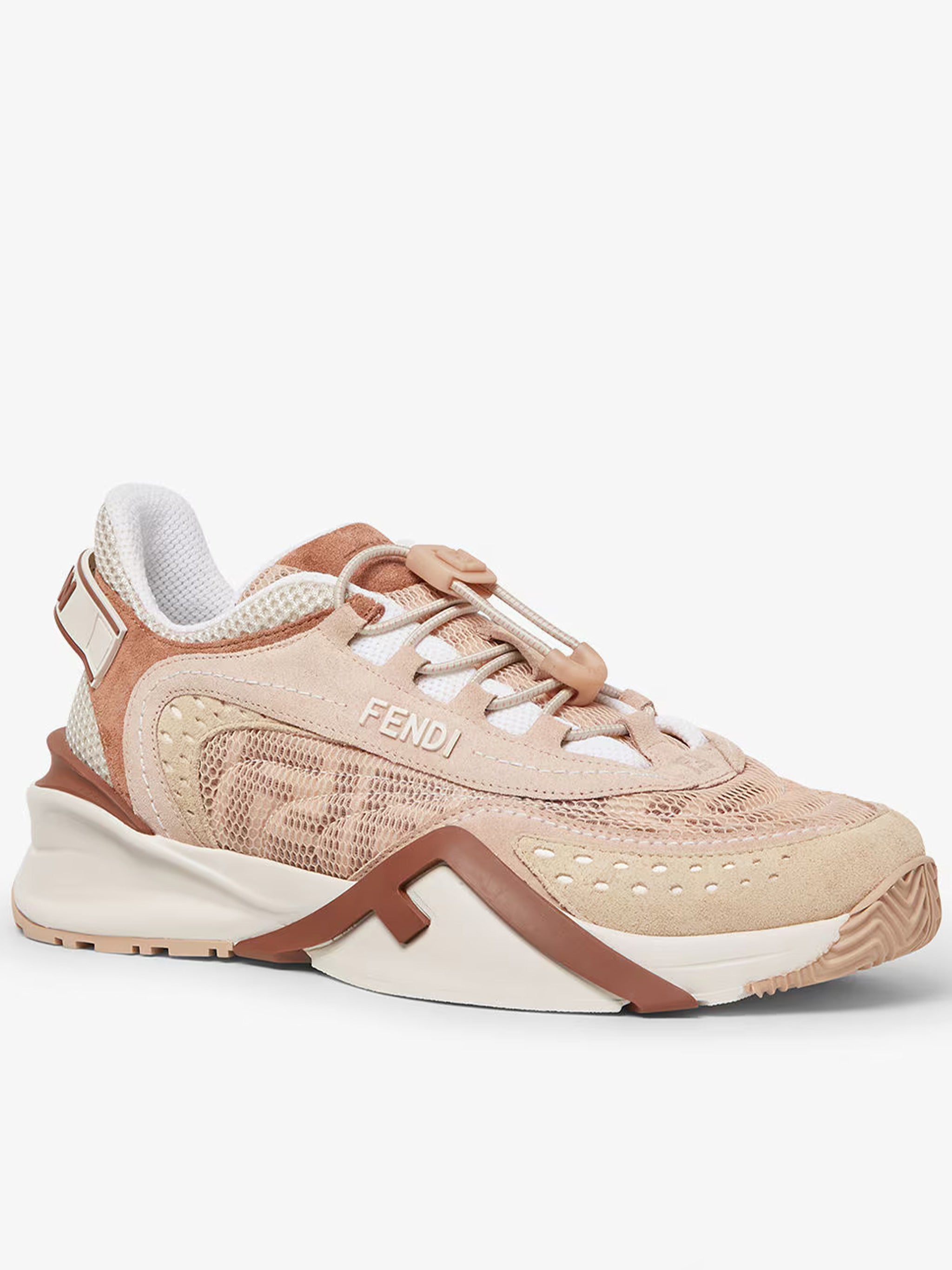 Flow Low-Profile Mesh Suede Toggle Sneakers