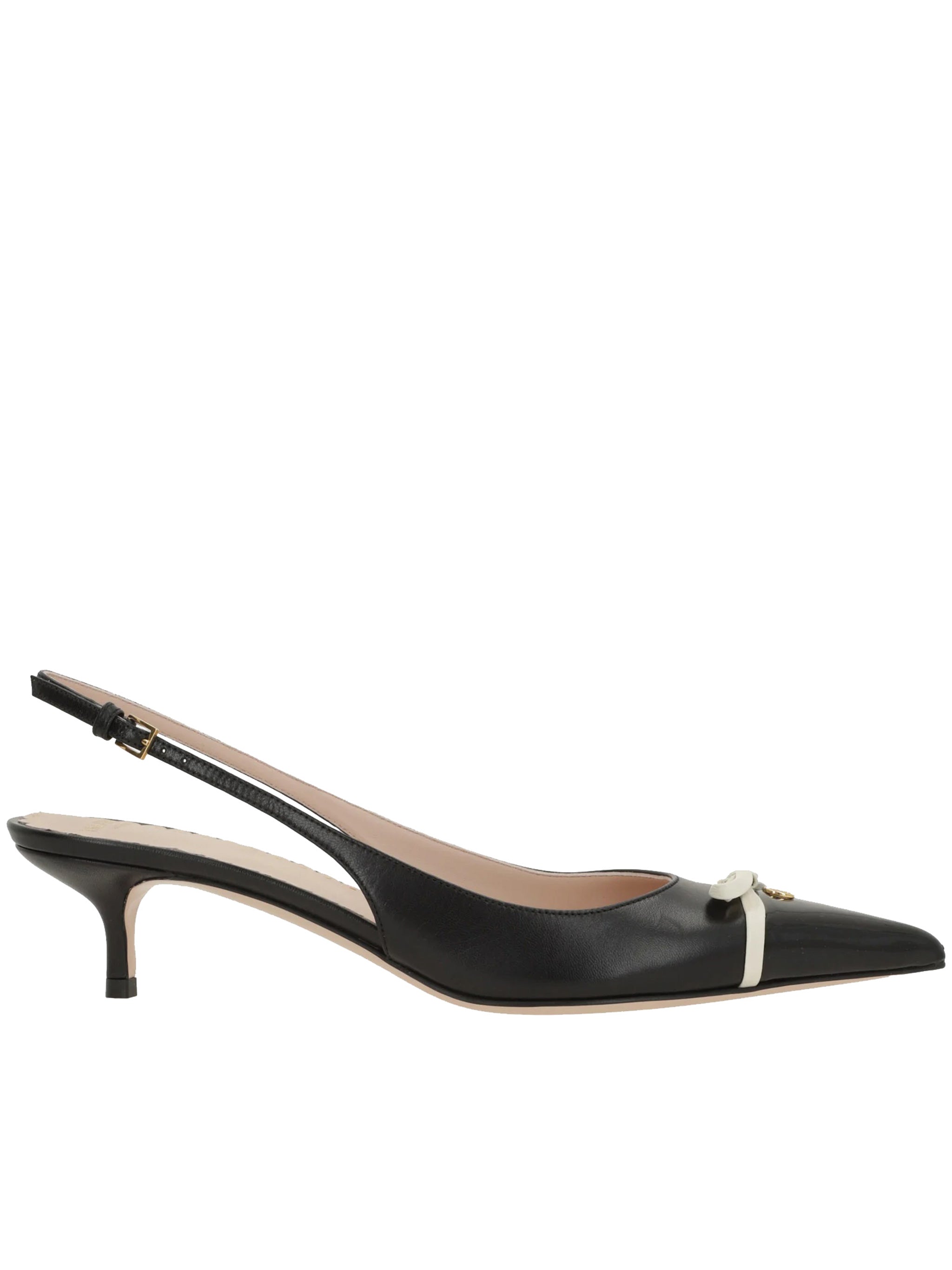 Black Pointed Toe Patent Leather Decolletes