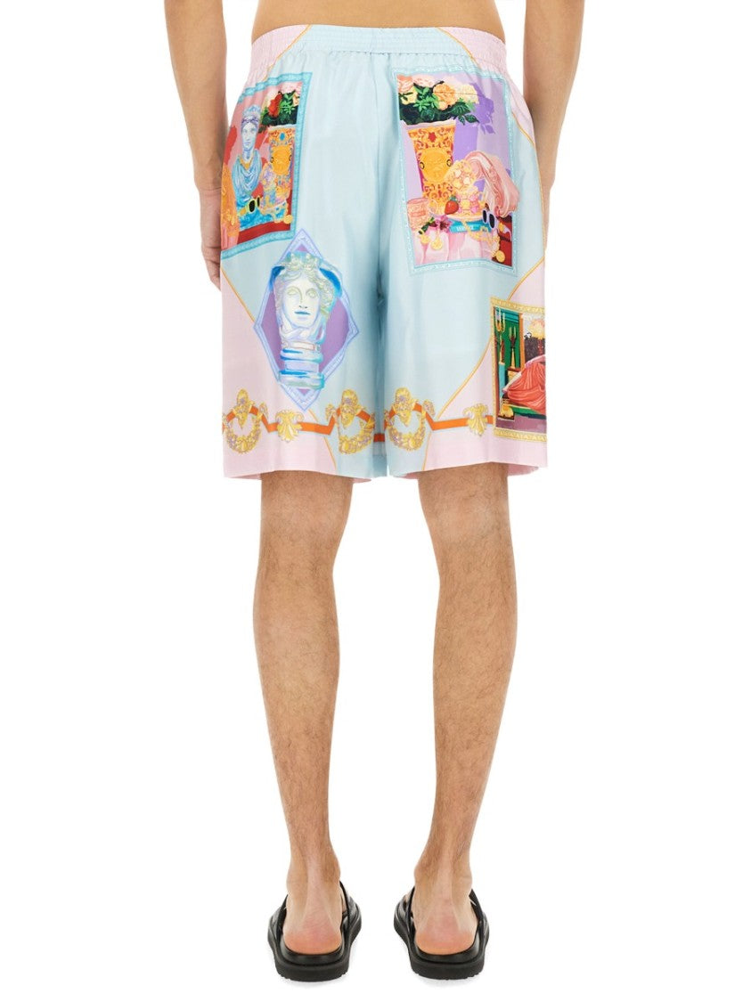 Silk Shorts With Refined Silhouette