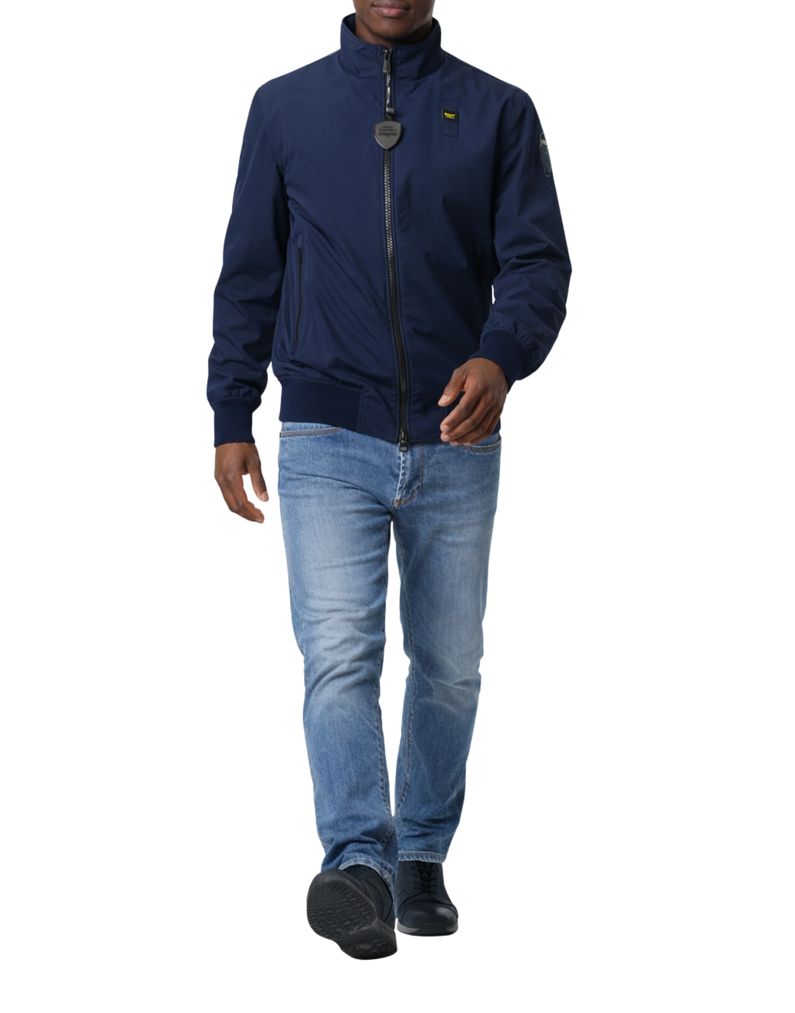 Blue Anson Bomber Jacket
