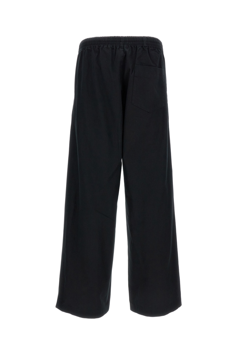 Wide-Leg Linen Blend Trousers