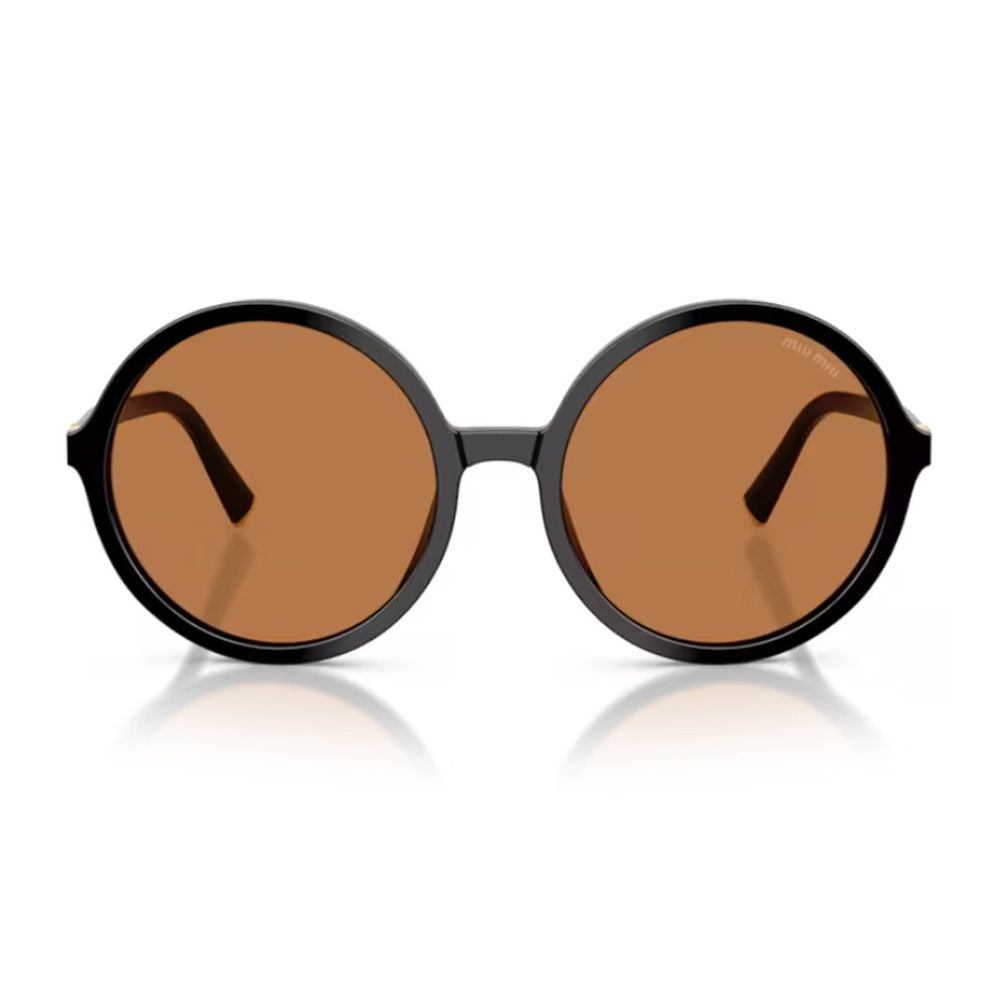 0Mu B02S Miu Regard Vintage-Inspired Oversized Round Sunglasses