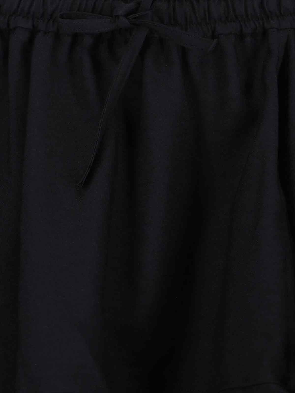 "Sport Uniform" Skirt In Black Recycled Fabric