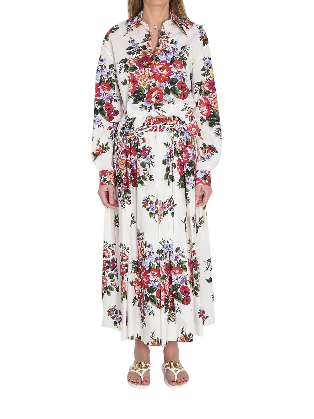 Floral Print Cotton Shirt