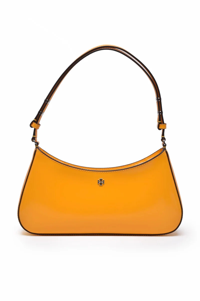 Emerson Patent Shoulder Bag Black/Orange