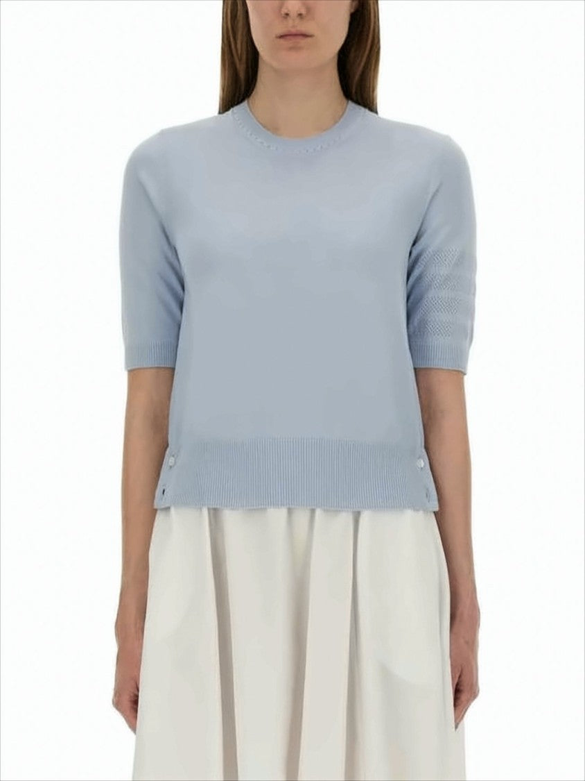 Light Blue Knit Top