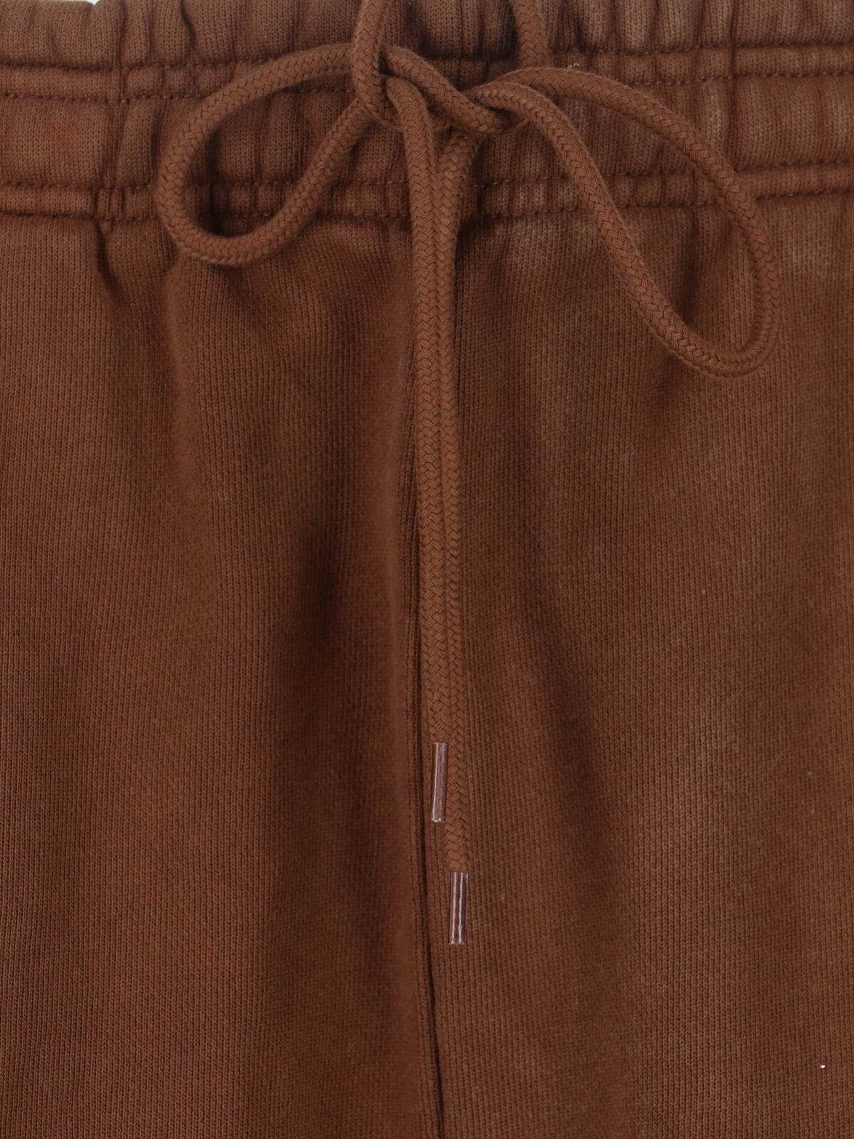 Brown Relaxed Fit Cotton Sports Trousers