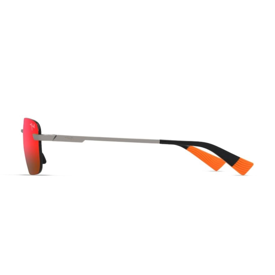 Lanakila Sporty Rimless Sunglasses with Rectangular Mirrored Lenses