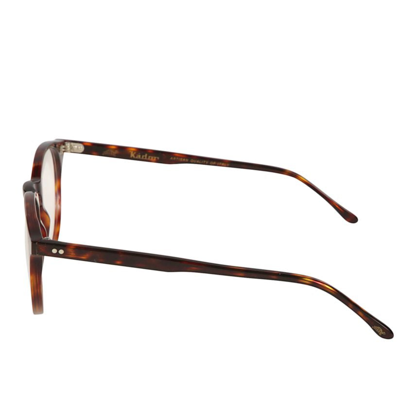 Chyli Round Tortoiseshell Frame Eyeglasses with Metallic Accents