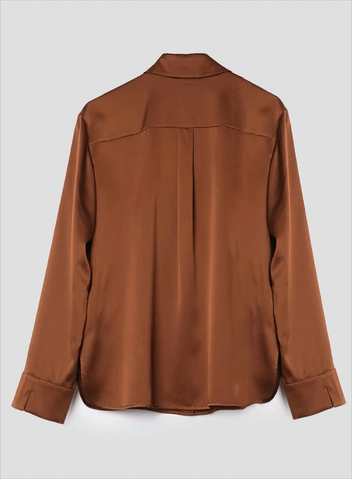 Refined Silk Blouse With Classic Collar