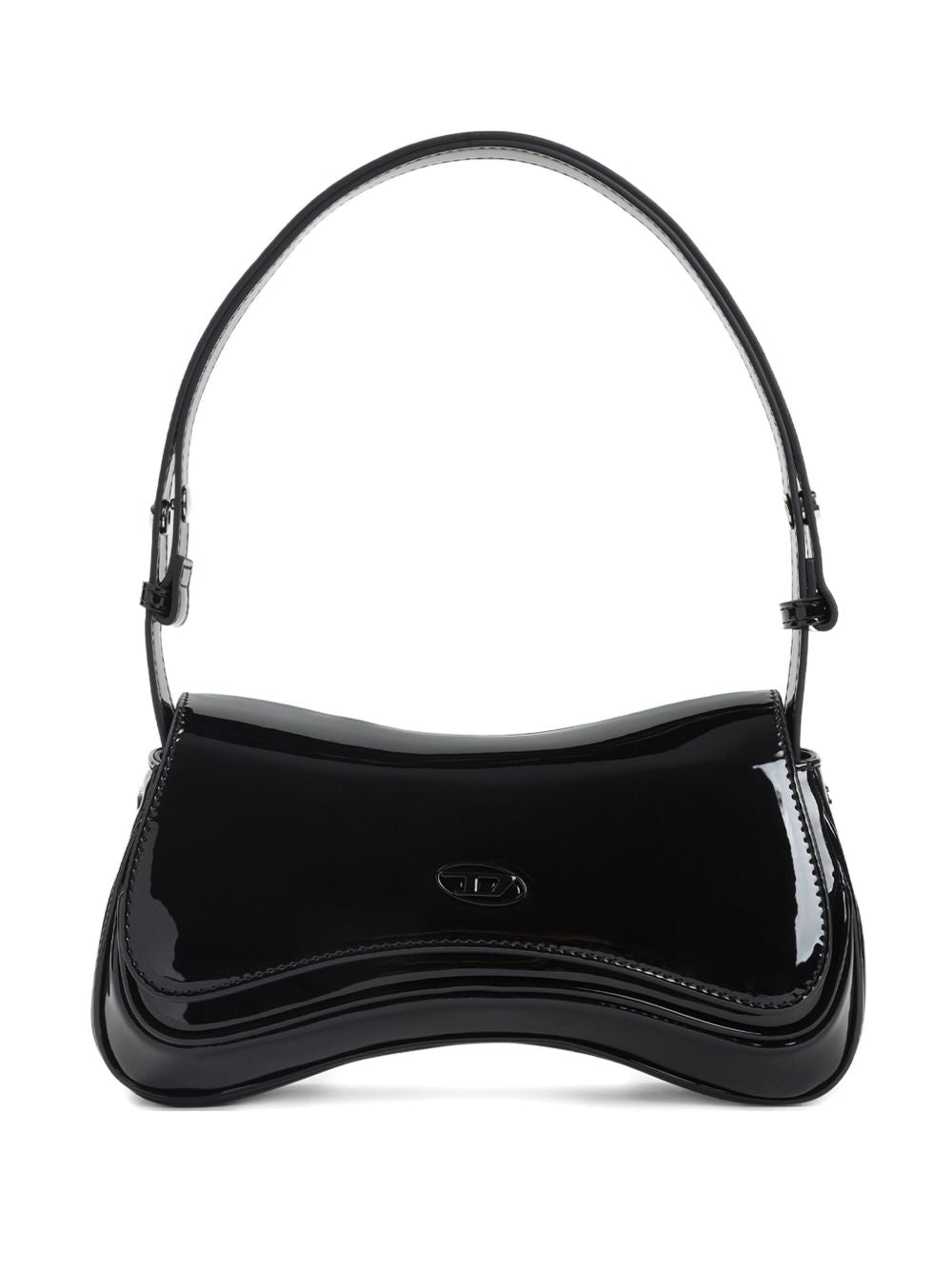 Glossy Black Handbag