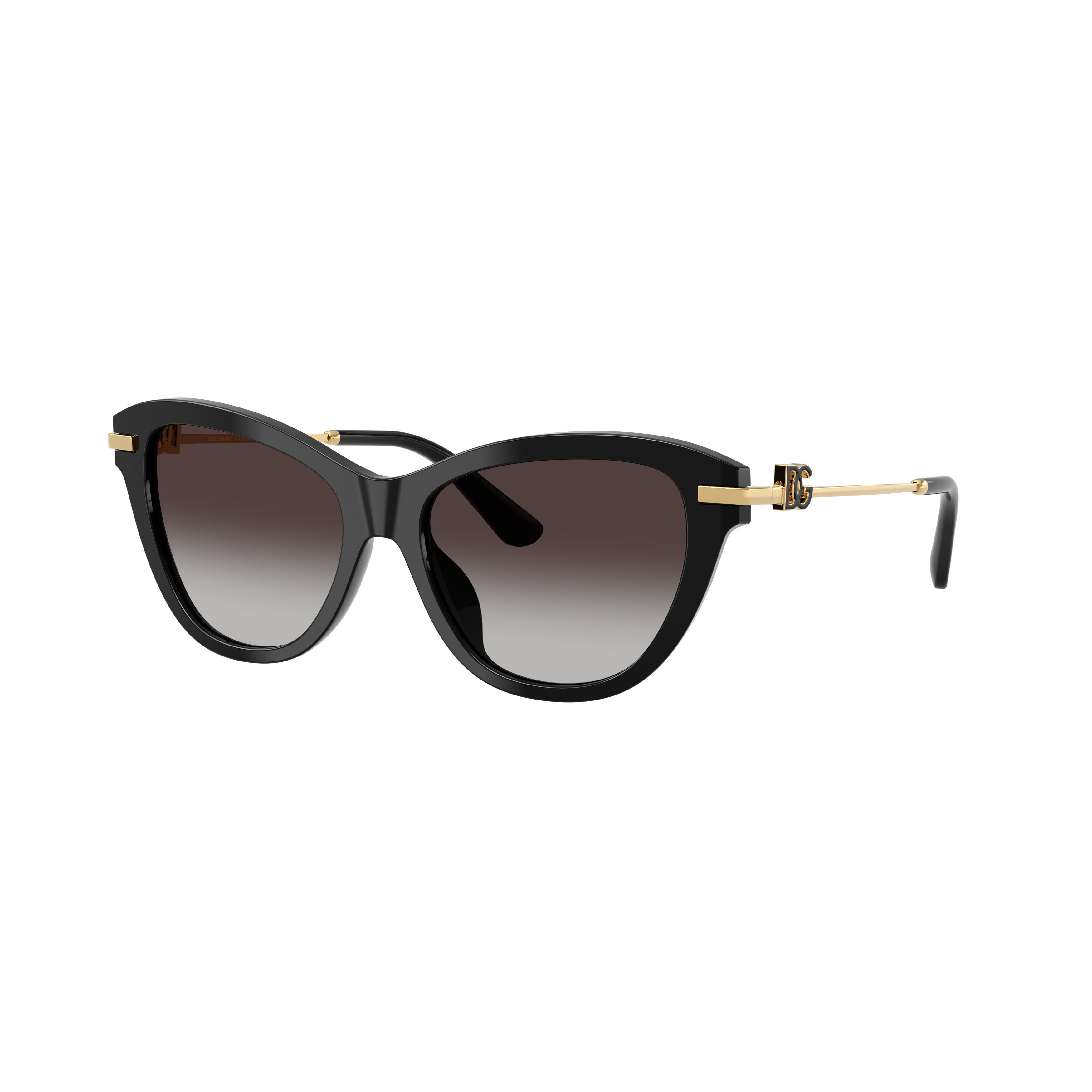 0dg4534 Cat-Eye Sunglasses with Glossy Black Frames