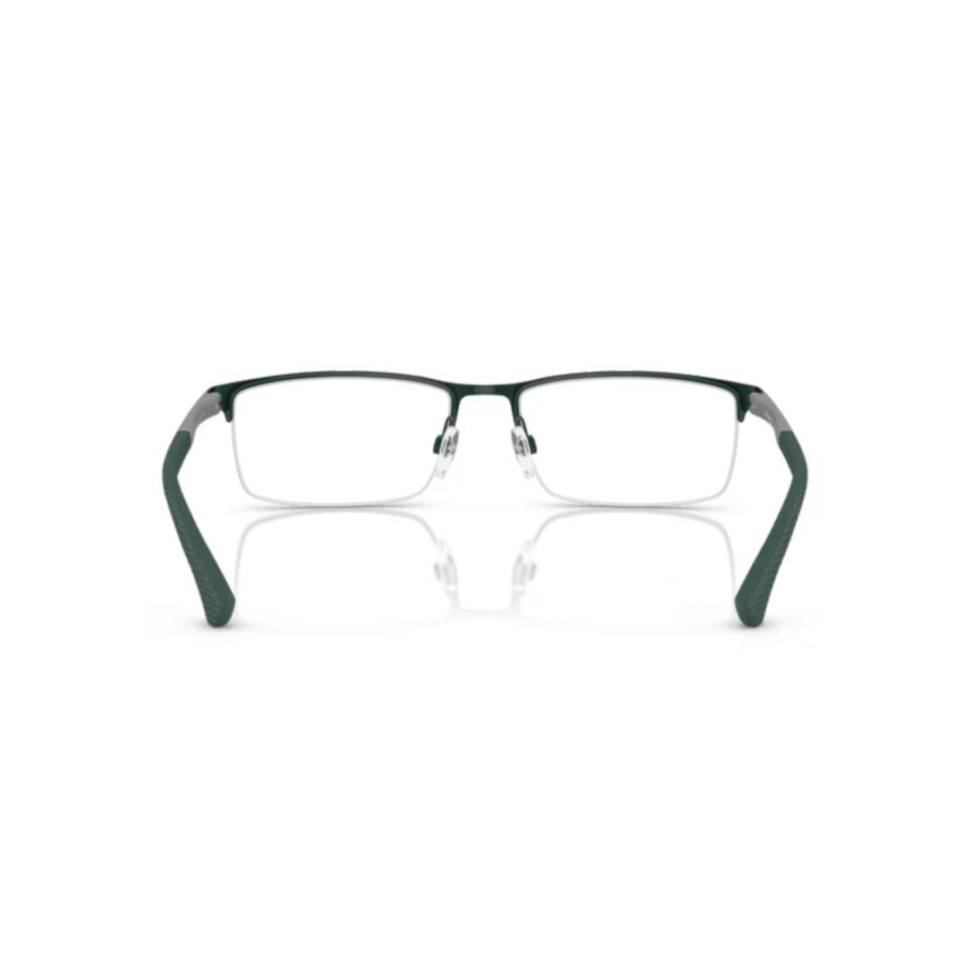 0ea1041 Rectangular Metal Frame Semi-Rimless Eyeglasses