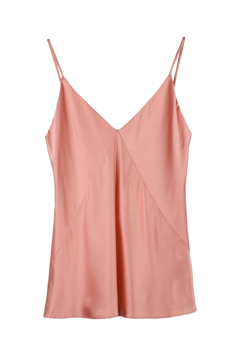 Quaissa Acetate and Silk Top - Pink