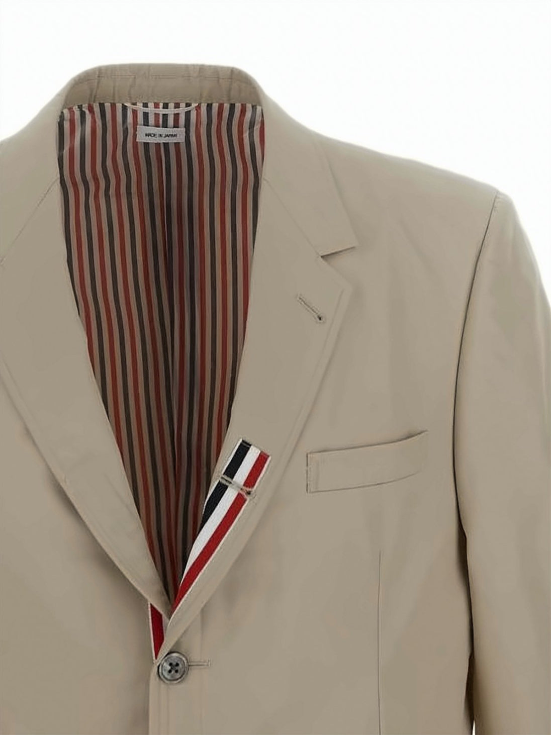Beige Thom Browne Tailored Suit Jacket