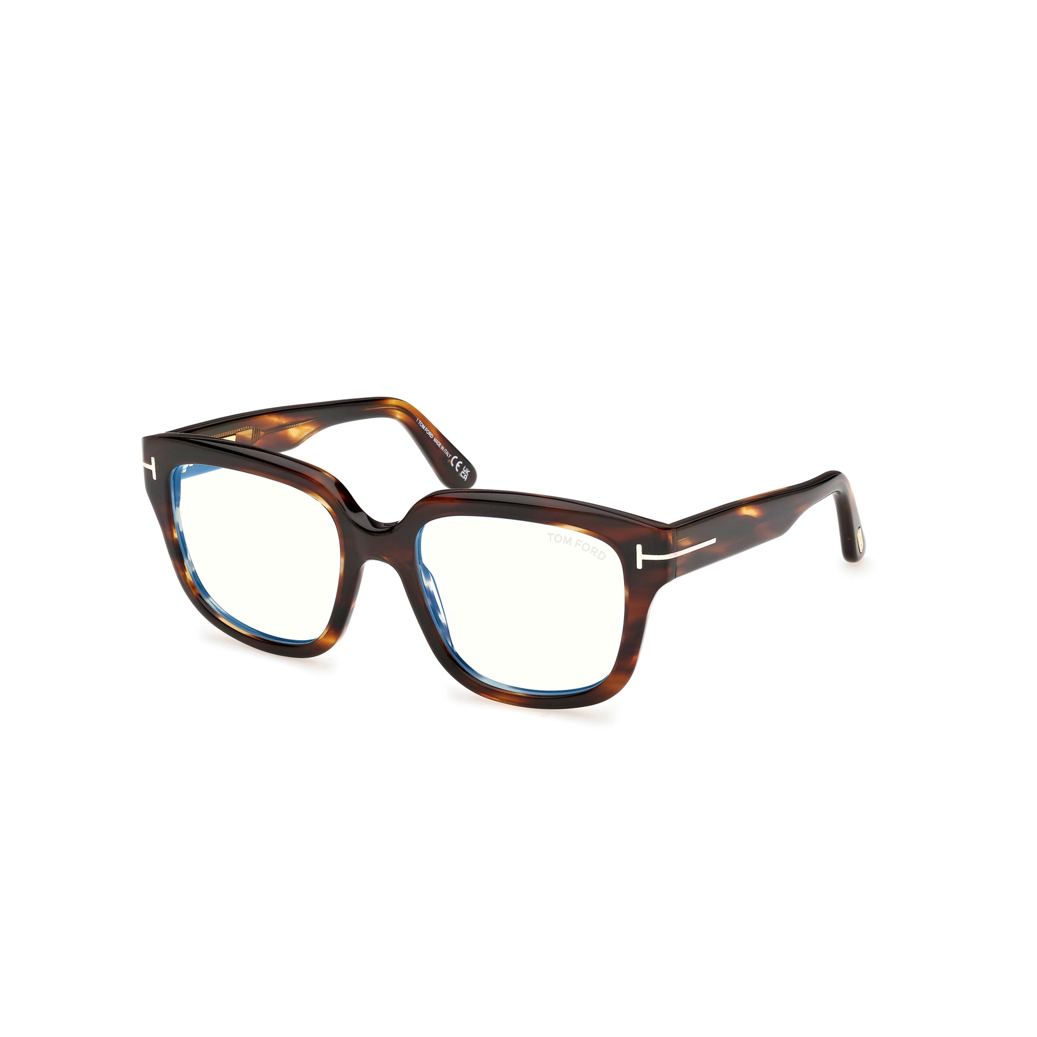Ft6094-B Oversized Square Tortoiseshell Acetate Eyeglasses