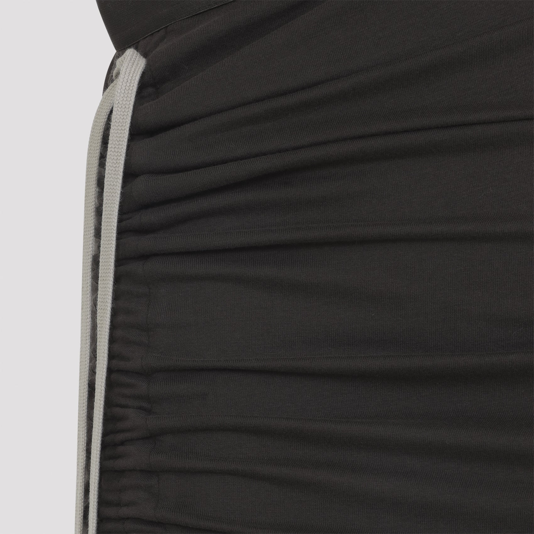 Floor-Length Cotton Skirt With Adjustable Draping