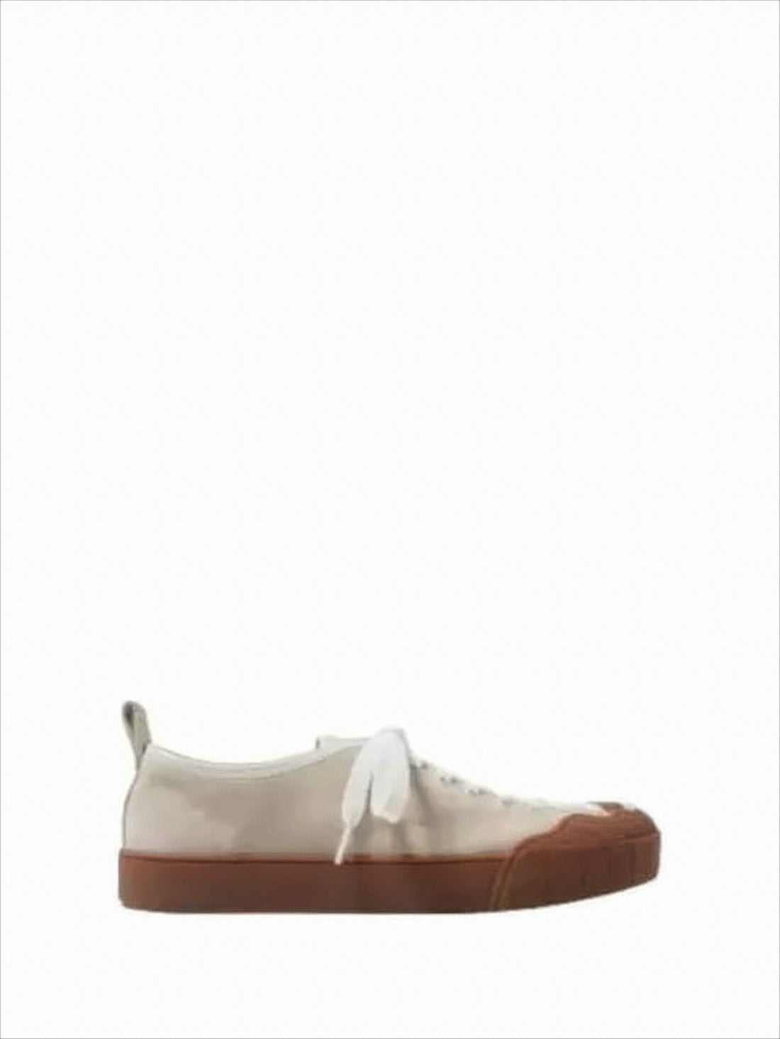 Smooth Leather and Suede Low-Top Sneakers