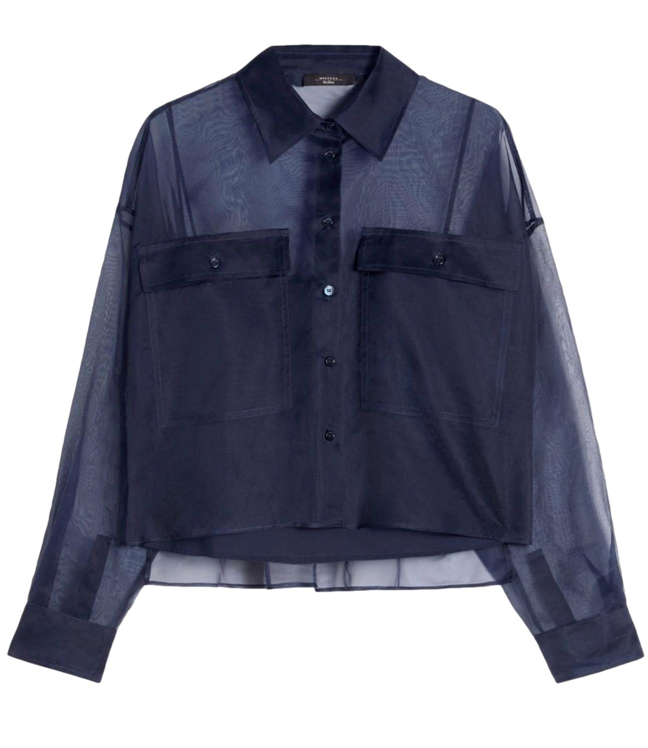 Blue Wkdcolomba Silk Blend Shirt