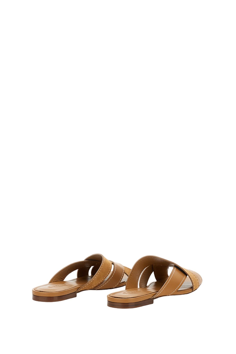 Smooth And Suede Leather Sandals