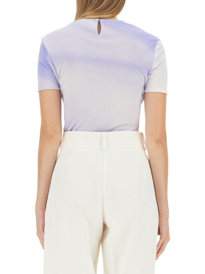 Graphic Slim-Fit T-Shirt With Keyhole Detail