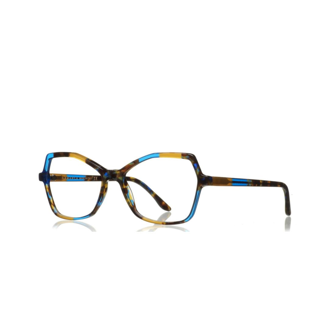 Mosaico 109 Geometric Frame Eyewear with Color-Block Accents