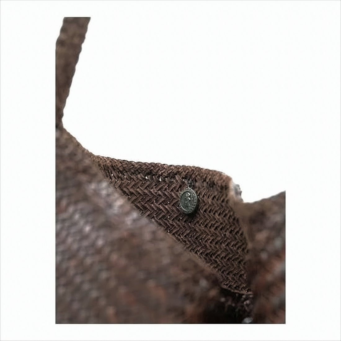 Woven Buffalo Leather Shoulder Bag