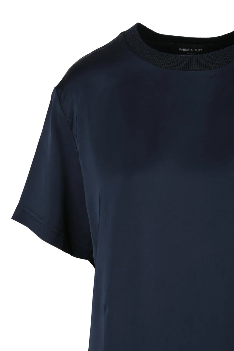 Satin Blouse - Blue