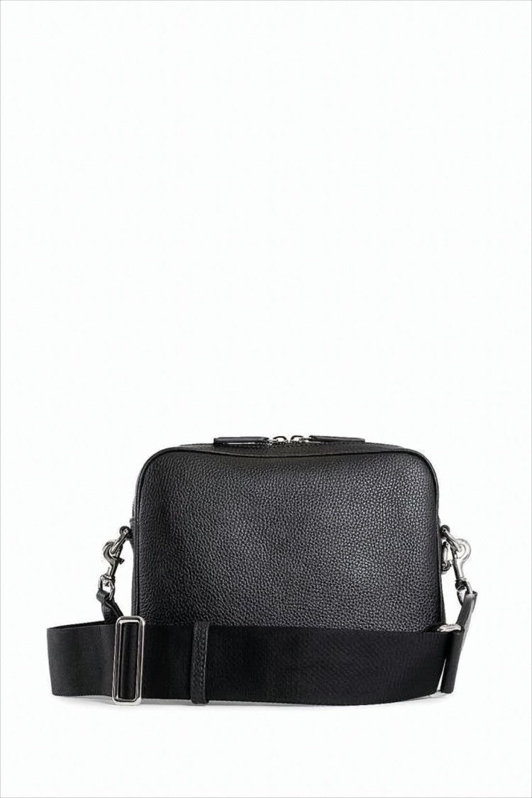 Textured Leather Crossbody Bag