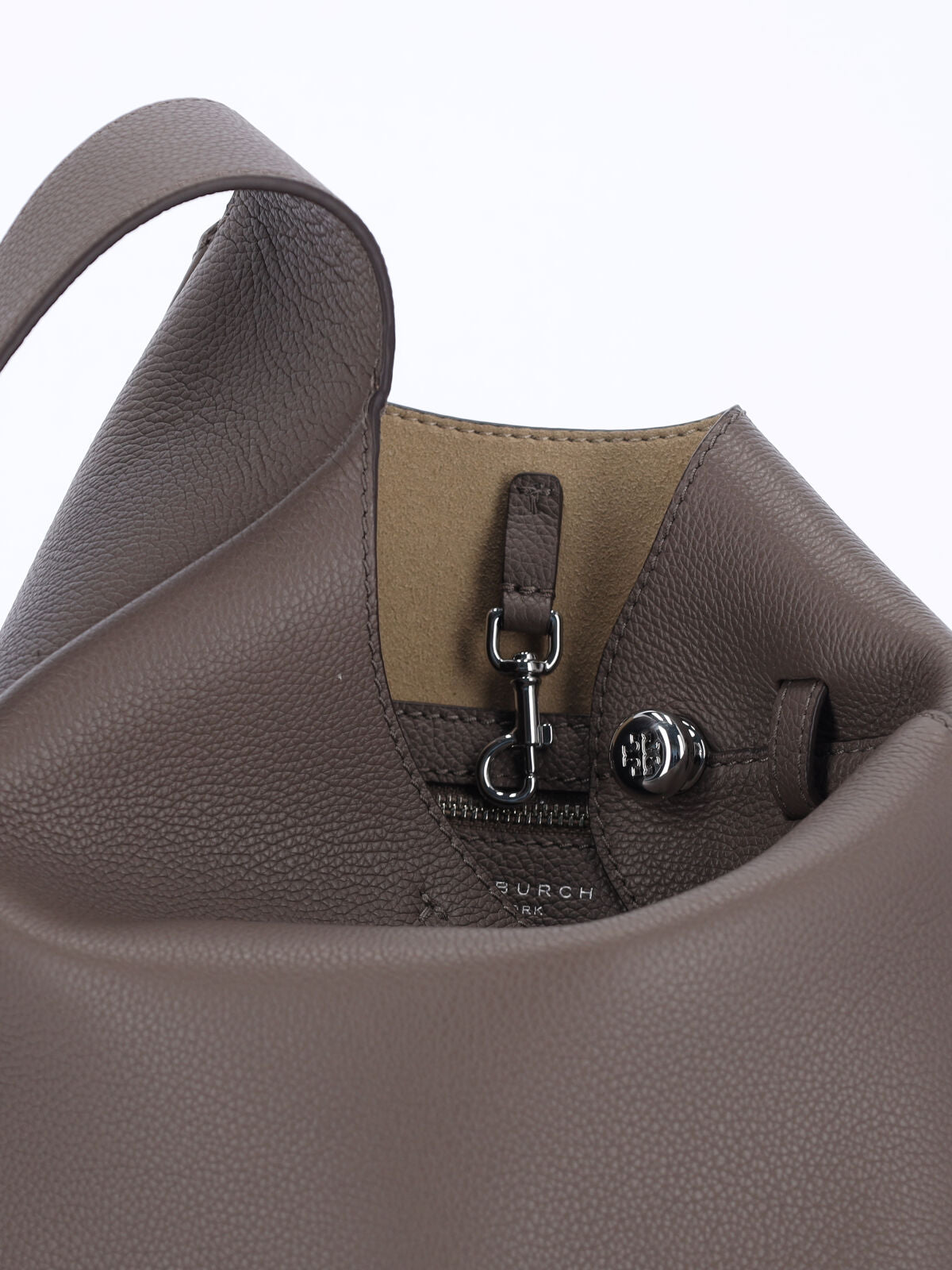 Small Structured Calf Leather Shoulder Bag