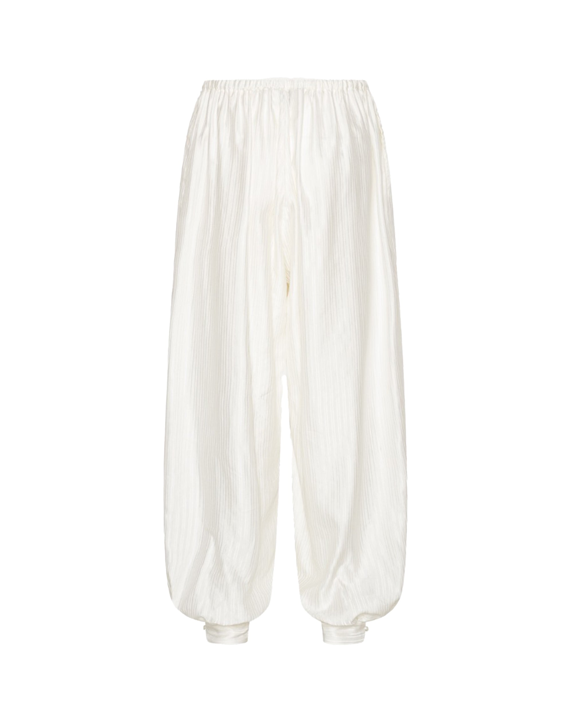 Bright White Balloon Pants
