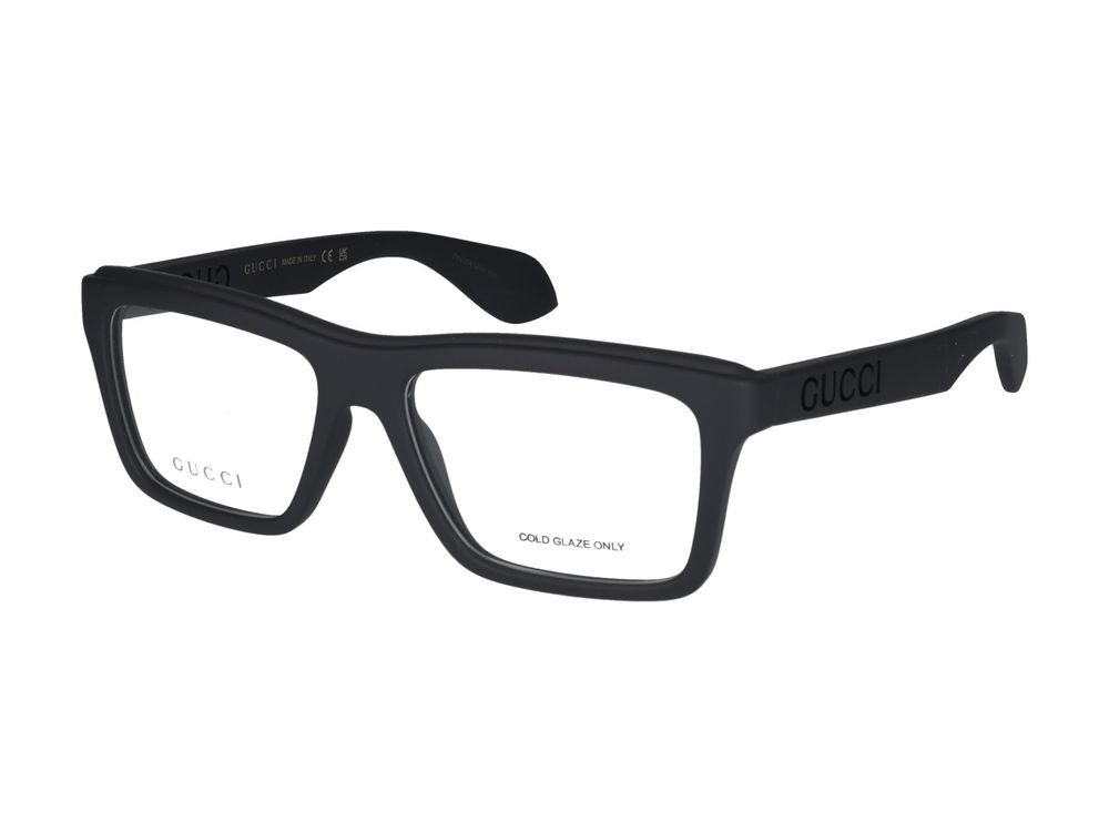 Okulary Gucci GG1573O 001 czarne, czarno-transparentne 55/16/145