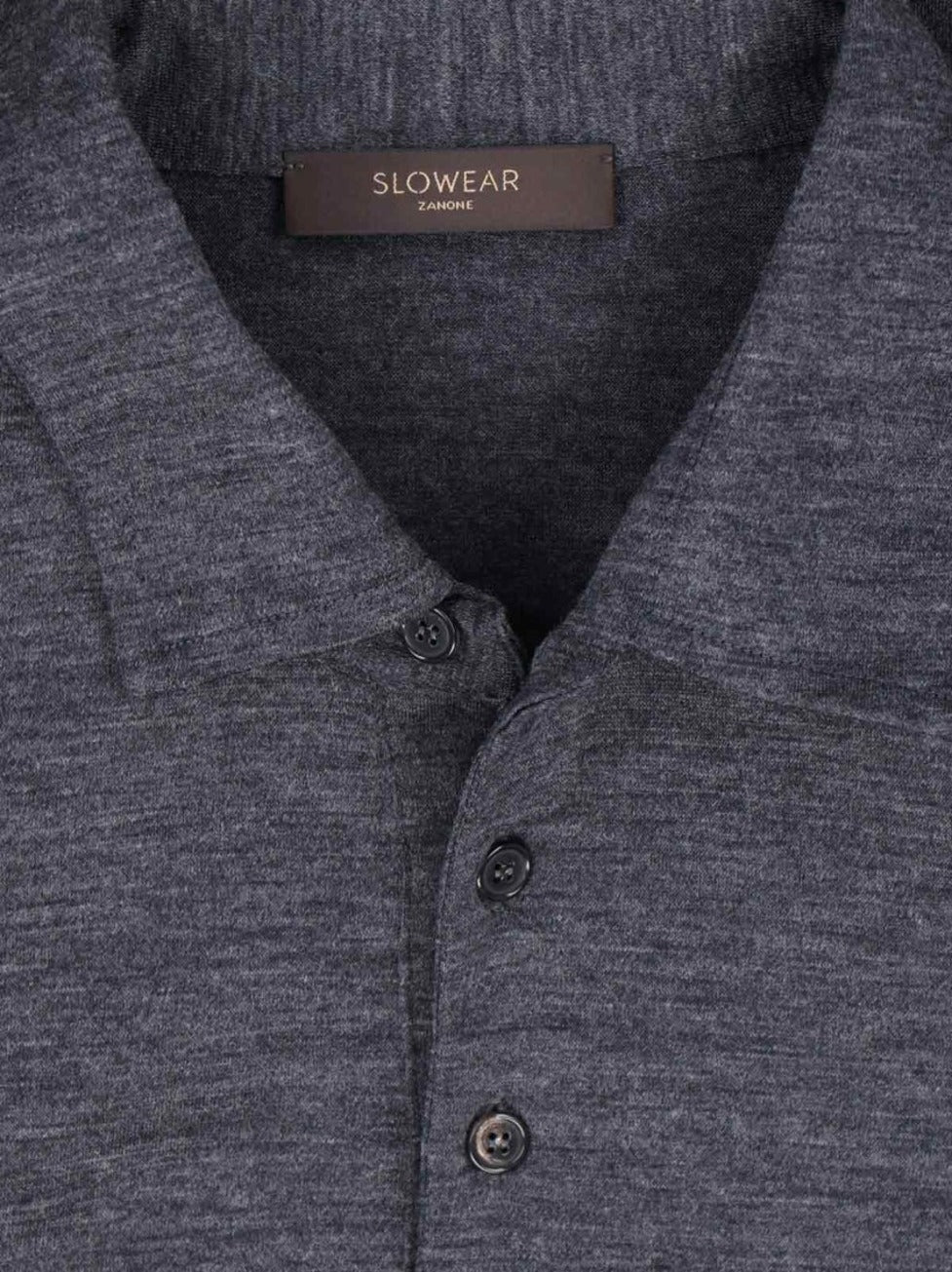 Virgin Wool Polo – Grey