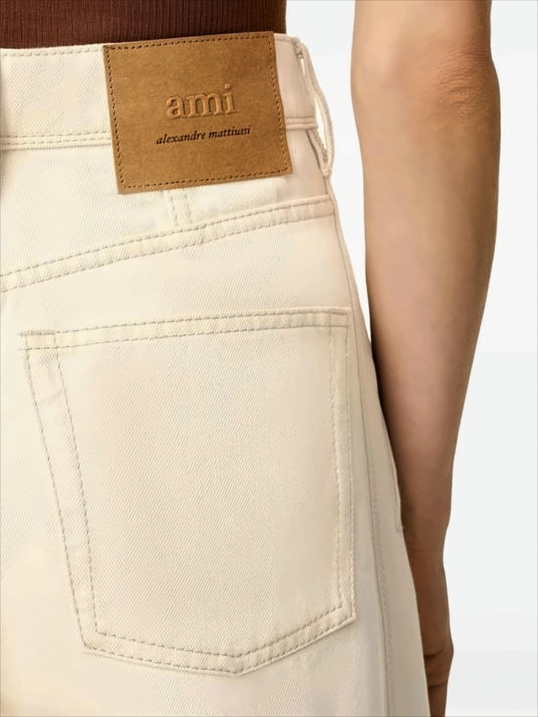 High Waist Wide-Leg Pants with Seam Detailing